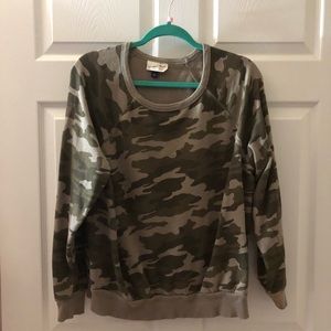 Camo crewneck